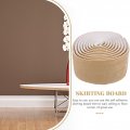Uonlytech 1 Roll Stickers Decor Flexible Molding Trim Skirting Board Adhesive Wall Self-adhesive Baseboard Covers Bottom Plate