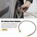 Flexible Stainless Steel 51cm 20 Tire Valve Connect Pipe Air Chuck Inflator Compressor Pump Extension Hose For Car Motorbike
