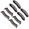 Brake Pad Set 8pcs Front Semi Metal Rear Ceramic For Ford Explorer 1995 2001 Ranger 1998 2002 And Mercury Mountaineer 1997 D652 