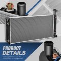 Aluminum Core Radiator With Toc And Eoc For 2003 2004 Chevy Express Gmc Savana 2500 3500 Fits 4 8l 6 0l Engines 1 Row Dpi 2713