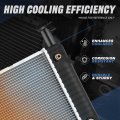 Aluminum Core Radiator With Toc And Eoc For 2003 2004 Chevy Express Gmc Savana 2500 3500 Fits 4 8l 6 0l Engines 1 Row Dpi 2713