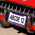Sparkling Purple License Plate Frames 2 Packs Holes Glittering Themed Aluminum Car Accessories Cover Fits Standard U S Vehicles