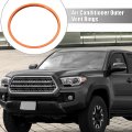 4 Pcs Air Conditioning Outer Vent Rings Ac Decoration Trim Covers For Toyota Tacoma 2016-2022 Orange