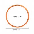 4 Pcs Air Conditioning Outer Vent Rings Ac Decoration Trim Covers For Toyota Tacoma 2016-2022 Orange