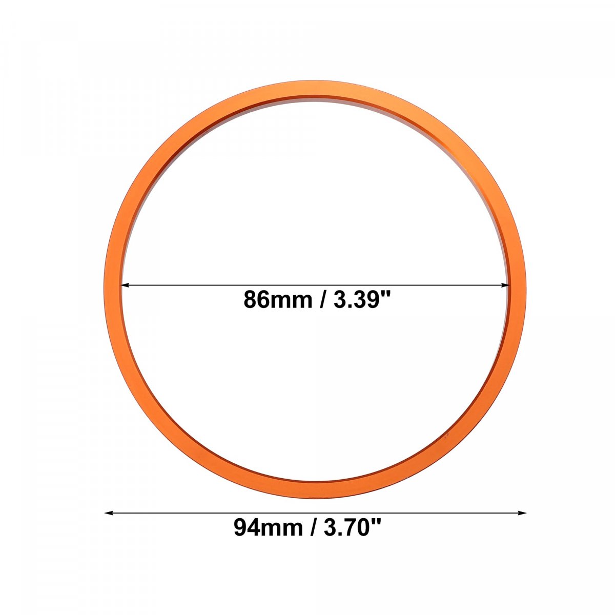 4 Pcs Air Conditioning Outer Vent Rings Ac Decoration Trim Covers For Toyota Tacoma 2016-2022 Orange