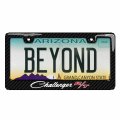 Ipick Image Black Real 3k Carbon Fiber Finish Abs Plastic License Plate Frame For Dodge Challenger R T Classic