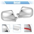 X Autohaux 1 Pair Car Exterior Chrome Plated Mirror Cover Full Mirrora Cover Covers Cap Overlay For Toyota Tundra 2007-2021