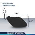 Front Bumper Tow Hook Cover Cap For Benz W205 C-class C200 220 250 300 350 400 2015-2018 A2058850324 A2058851024 Black