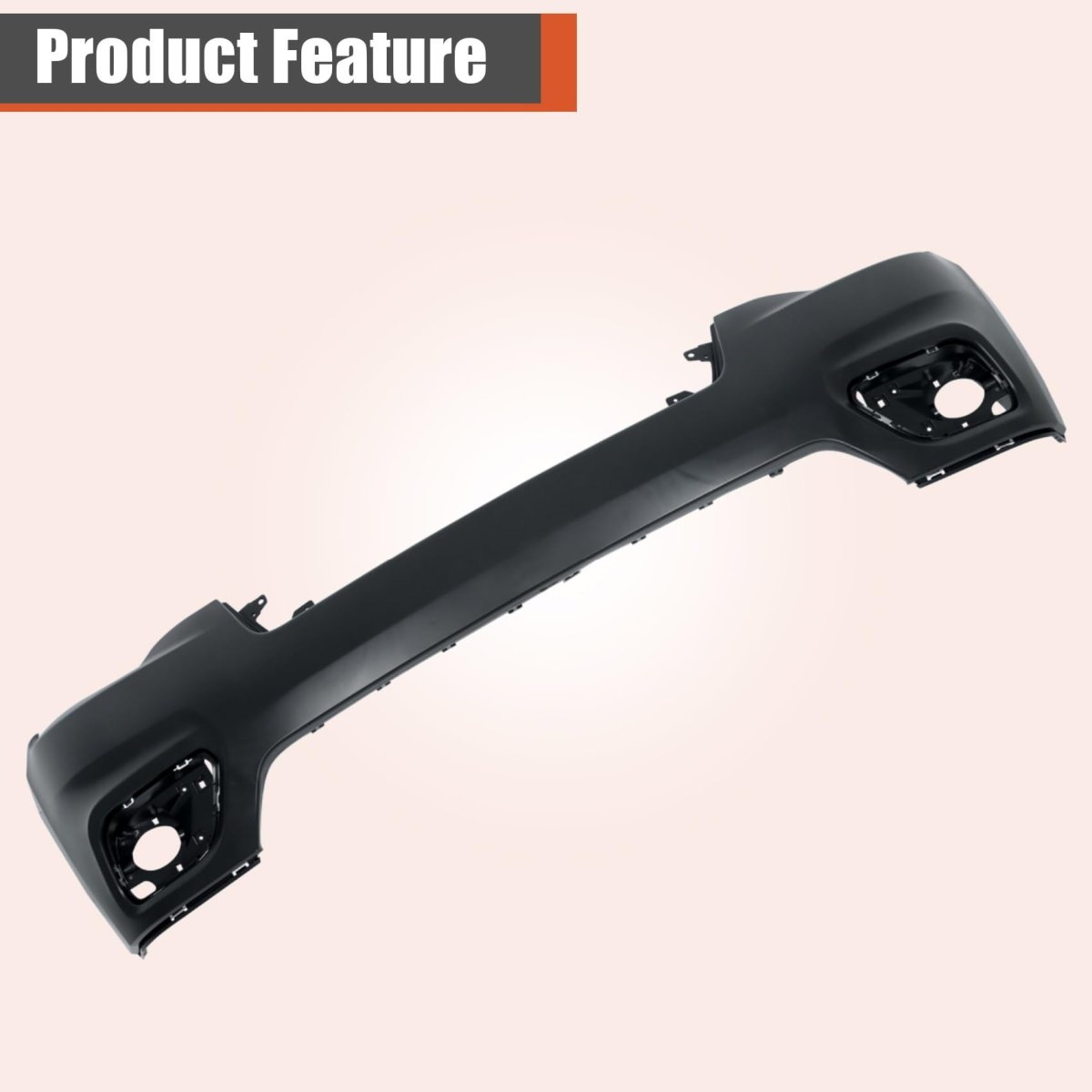 Primed Plastic Front Upper Bumper Cover Without Parking Aid Sensor Holes Replacement For Cherokee 2019-2022 Ch1014133