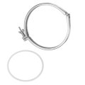 Tri Clamps 8 03 In 304 Stainless Steel Single Pin Heavy Duty With Wing Nut And Silicone Gaskets For Ferrule Tc 