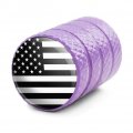 Subdued American Usa Flag Black White Military Tactical Tire Rim Wheel Aluminum Valve Stem Caps