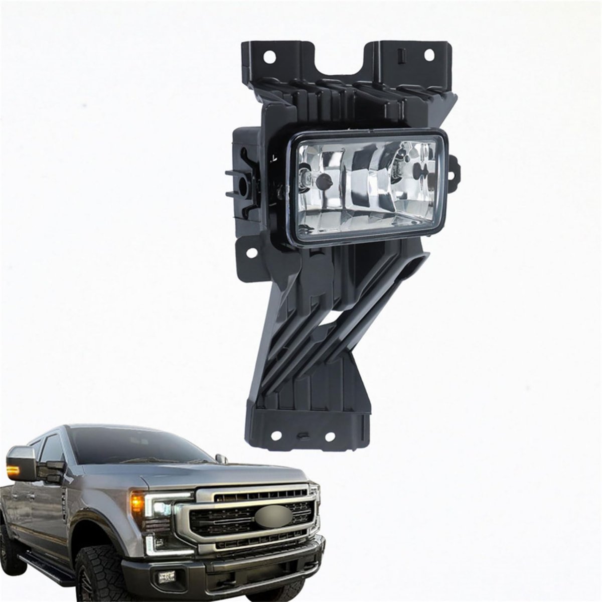 Halogen Clear Lens Fog Light Replacement For F250 2020 2021 2022 Driver Left Side Driving Lamp Fo2592257 Lc3z15201a