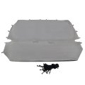 Universal Pu Leather Full Size Bench Truck Seat Cover Gray For Chevyd For Dodge Etc