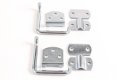 Red Hound Auto Stake Rack Gate Corner Latch 2 Pack Security Straight Mount Bent Bracket Utility Body Flatbed Trailer Wood Side