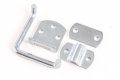 Red Hound Auto Stake Rack Gate Corner Latch 2 Pack Security Straight Mount Bent Bracket Utility Body Flatbed Trailer Wood Side