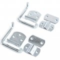 Red Hound Auto Stake Rack Gate Corner Latch 2 Pack Security Straight Mount Bent Bracket Utility Body Flatbed Trailer Wood Side