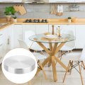 M10 Thread 75mm Diameter 10mm Thick Round Shape Aluminum Disc Set Of 4 With Mounting Screws Glass Table Top Circle Adapter For 