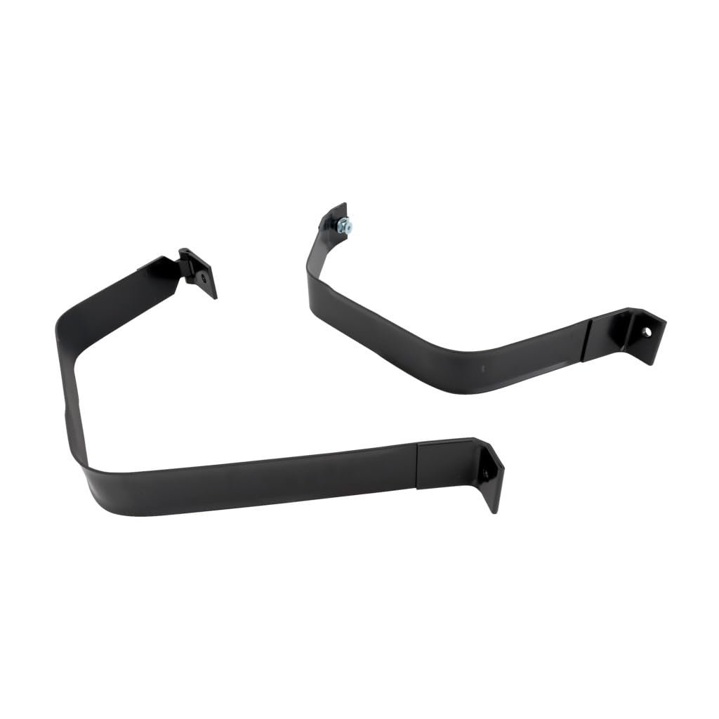 Fuel Tank Strap Set Of 2 For Ford F-450 Super Duty 2002 Center Position Black Steel 30 In And 38 5 Replaces 5c3z9054ca