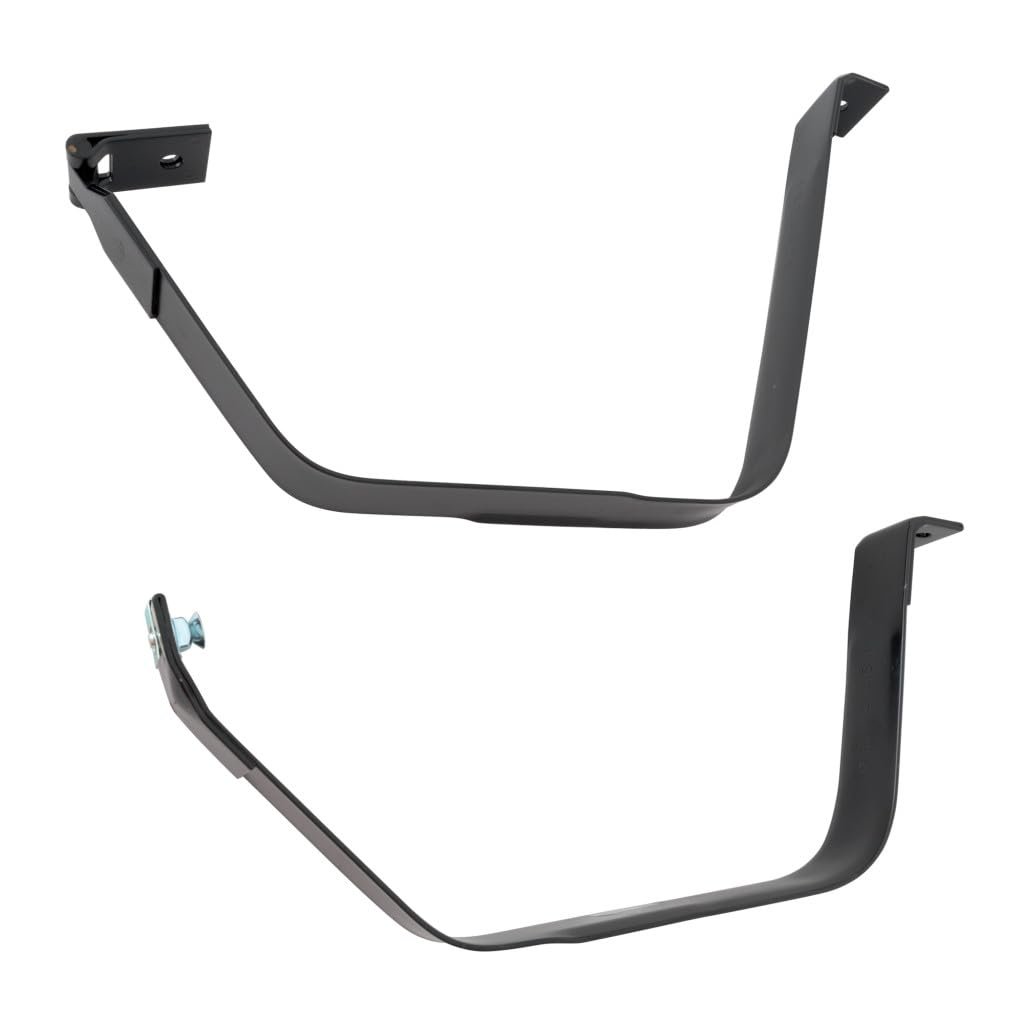 Fuel Tank Strap Set Of 2 For Ford F-450 Super Duty 2002 Center Position Black Steel 30 In And 38 5 Replaces 5c3z9054ca