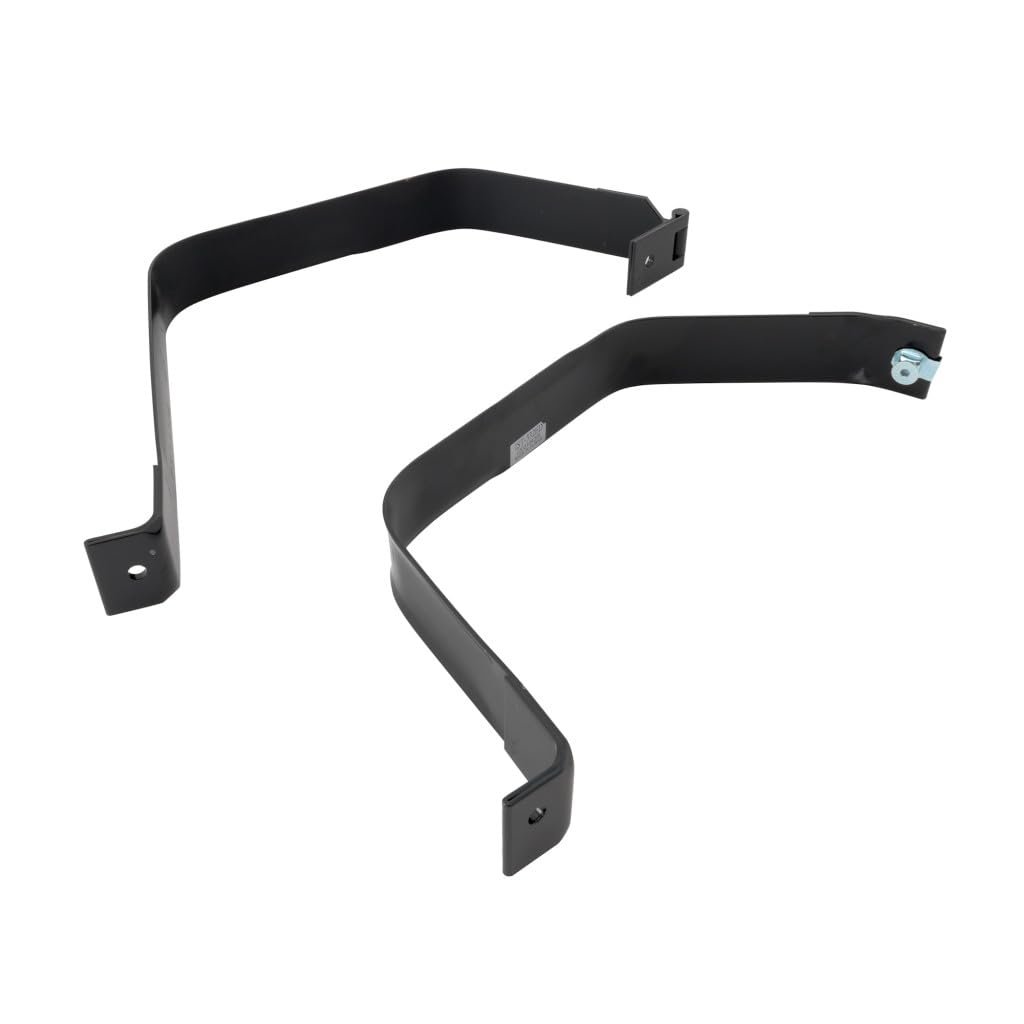 Fuel Tank Strap Set Of 2 For Ford F-450 Super Duty 2002 Center Position Black Steel 30 In And 38 5 Replaces 5c3z9054ca