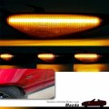 Nslumo Sequential Amber Led Side Marker Lights For 2016-up Mazda Mx-5 Nd 2009-2012 Rx-8 Smoked Lens Front Fender Blinker