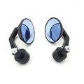 Xkh-motorcycle Black 2pcs Adjustable Heavy Duty Round Street Bike Bar End Mirrors 7 8 For Bmw Suzuki Yamaha Honda Kawasaki