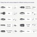 Uxcell Tungsten Carbide Rotary Files 1 4 Shank Double Cut Cylindrical Radius End Burrs Tool 6mm 10mm 12mm Dia For Die Grinder