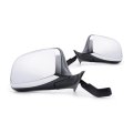 Door Mirror Driver And Passenger Side Pair For Ford F150 F250 F350 1992 To 1997 Manual Non Heated Paddle Style Chrome 