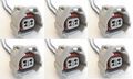 6 X Nippon Denso Fuel Injector Connector Bottom Slot For 1jz 2jz Toyota Subaru 