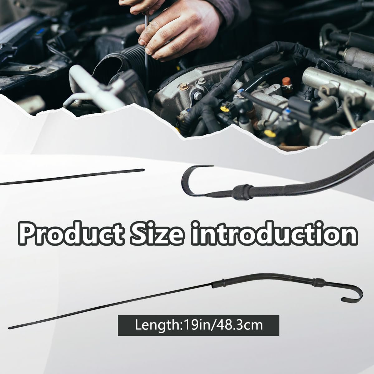 Oil Dipstick Tube Black Engine Leval Fit Replacement For Chevrolet Small Block Sbc 265 283 305 327 350 383 400 1955a 1979 Black