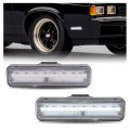 Led Side Marker Lights For 1978-1987 Chevrolet El Camino Malibu And Gmc Caballero Front White Bumper Signal Lamps 