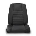 Driver Bottom And Top Seat Cover For Ford Mustang 2005 2006 2007 2008 2009 Synthetic Leather Black Fit Heated Power Seats 