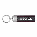 Ipick Image Made For Nissan 370z Real Black Carbon Fiber Loop Strap Key Chain With Red Stitching