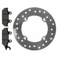 Caltric Front Left Brake Disc With Pads Compatible Can-am Maverick 1000r 2014-2015 2017-2018