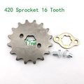 Tc-motor 420 16 Tooth 17mm Front Chain Sprocket Gear For 50cc 70cc 90cc 110cc 125cc 140cc 150cc 160cc Engine Atv Quad Pit Dirt