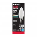 Satco 6pk 4w B11 Led 4000k Candelabra Base Frosted Dimmable 40w Equiv