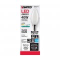Satco 6pk 4w B11 Led 4000k Candelabra Base Frosted Dimmable 40w Equiv