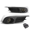 Led Fog Light Set With Switch And Wiring Harness For 16-17 Honda Civic Sedan Coupe Smoked Lens Fl-ztl-233-sm Driver Passenger 