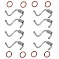 Waltyotur 8 Pcs Diesel Fuel Injector Lines Connecting Rods O-rings 8c3z-9229-a Replacement For Ford Super Duty F-250 F-350