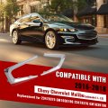 Hecasa Pair Fog Light Molding For 2016-2018 Chevy Chevrolet Malibu L Ls Replacement Gm1038196 Gm1039196 Front Lamp Trim Chrome