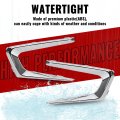 Hecasa Pair Fog Light Molding For 2016-2018 Chevy Chevrolet Malibu L Ls Replacement Gm1038196 Gm1039196 Front Lamp Trim Chrome