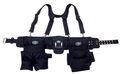 Dead On Tools Do-fr One Size Fi All 2-bag Carpenter S And Framer S Construction Rig With Suspenders 24 Pockets In Grey Black 