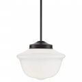 Linea Di Liara Large Glass Pendant Lighting For Kitchen Island Lavagna Farmhouse Vintage Schoolhouse Globe Matte Black Light 