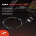 A-premium Front Hood Latch Release Cable With Handle For Ford Explorer Sport 2003 Ranger 1998-2011 85 08 Inch Replace