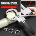 Vejia Universal Adjustable Pipe Tools Multifunctional Bathroom Sink Water 80mm Large Opening Key 1 Set Wrench