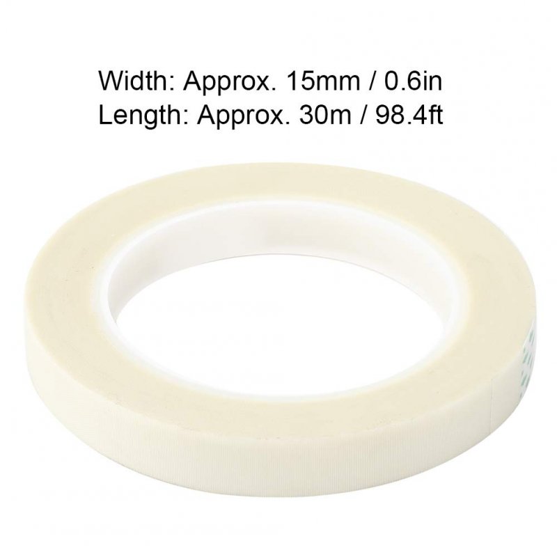 Adhesive Tape White Heat Resistant Glass Fiber Cloth Single Sided Sealings For Inter Layer Insulation Packaging 15mm X Duct