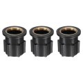 3pcs Faucet Nut Fixed Base Id 18 X H 1 85 Plastic Fixing Tap Fastener Assembly For Kitchen And Bathroom Black 