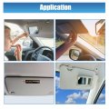 X Autohaux Left Driver Side Sun Visor With Light Mirror For Honda Accord 2008-2011 83280-ta0-a91zb Gray