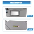 X Autohaux Left Driver Side Sun Visor With Light Mirror For Honda Accord 2008-2011 83280-ta0-a91zb Gray