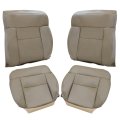 Driver Passenger Side Bottom Top Leather Seat Covers Beigetan For Ford F-150 Lariat Xl Xlt Stx 2005 2006 2007 2008 